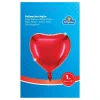 Globo corazón de aluminio rojo
