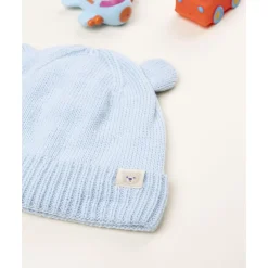 Gorro azul con orejas para niño