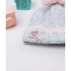 Gorro de punto con pompón Minnie para niña