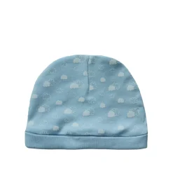 Gorro en interlock con nubecitas