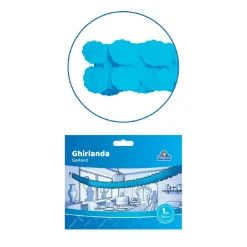 Guirnalda de papel azul