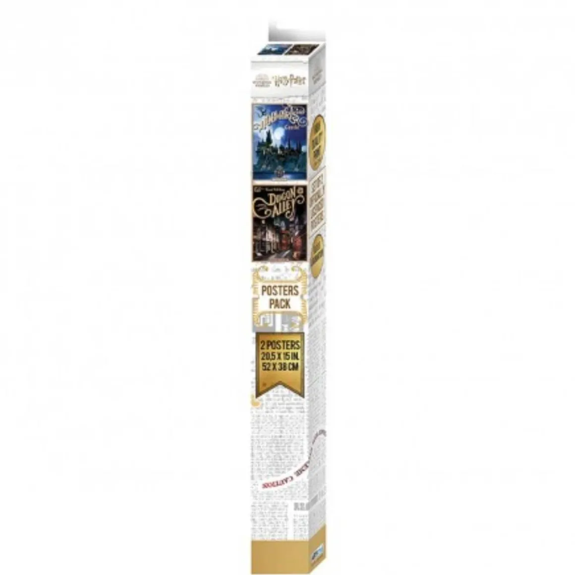 Harry Potter - Pack de 2 pósteres retro Hogwarts y Diagon