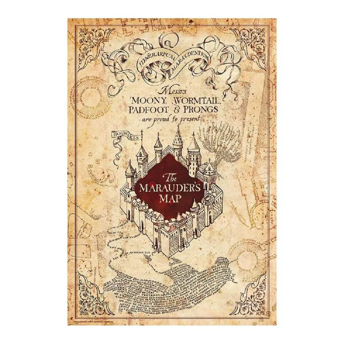 Harry Potter - Póster Mapa del Merodeador