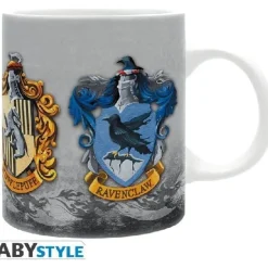 Harry Potter - Taza de 320 ml con diseño de las 4 casas de Harry Potter ㅤ