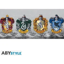 Harry Potter - Taza de 320 ml con diseño de las 4 casas de Harry Potter ㅤ