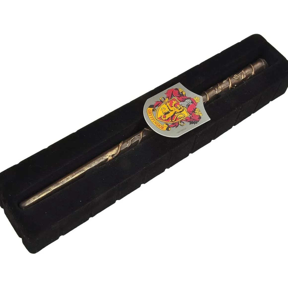 Harry Potter - Varita mágica Harry Potter de 30cm con emblema Gryffindor en caja de regalo