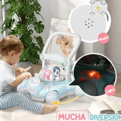Homcom - Andador Azul para bebés