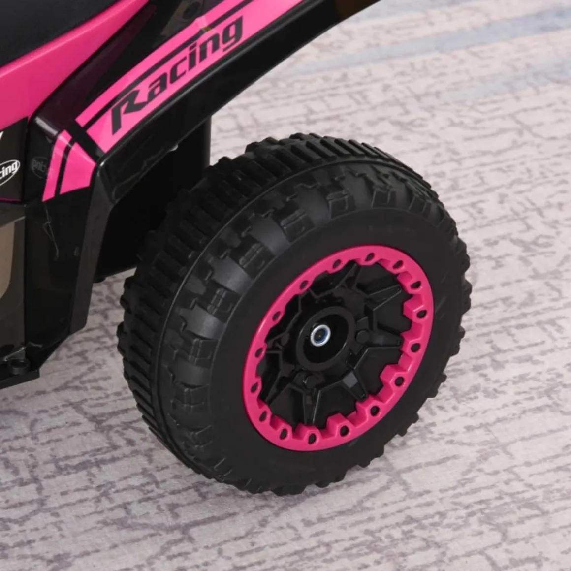 Homcom - Andador Quad Cuatrimoto Rosa HomCom