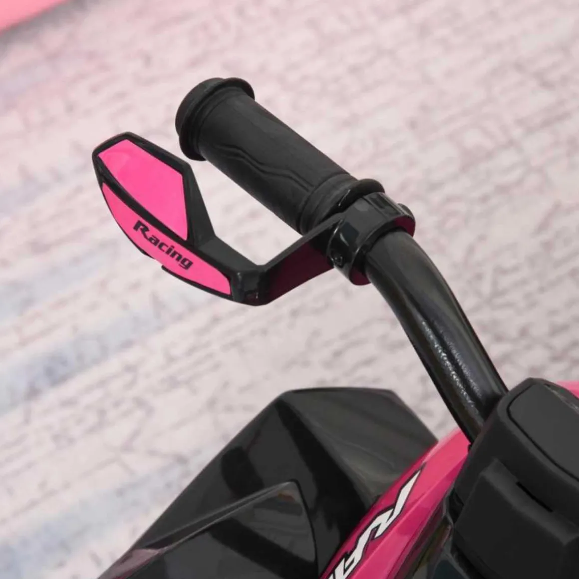 Homcom - Andador Quad Cuatrimoto Rosa HomCom