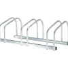 Homcom - Aparcamiento para 3 bicicletas Plata