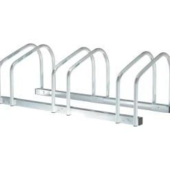 Homcom - Aparcamiento para 3 bicicletas Plata
