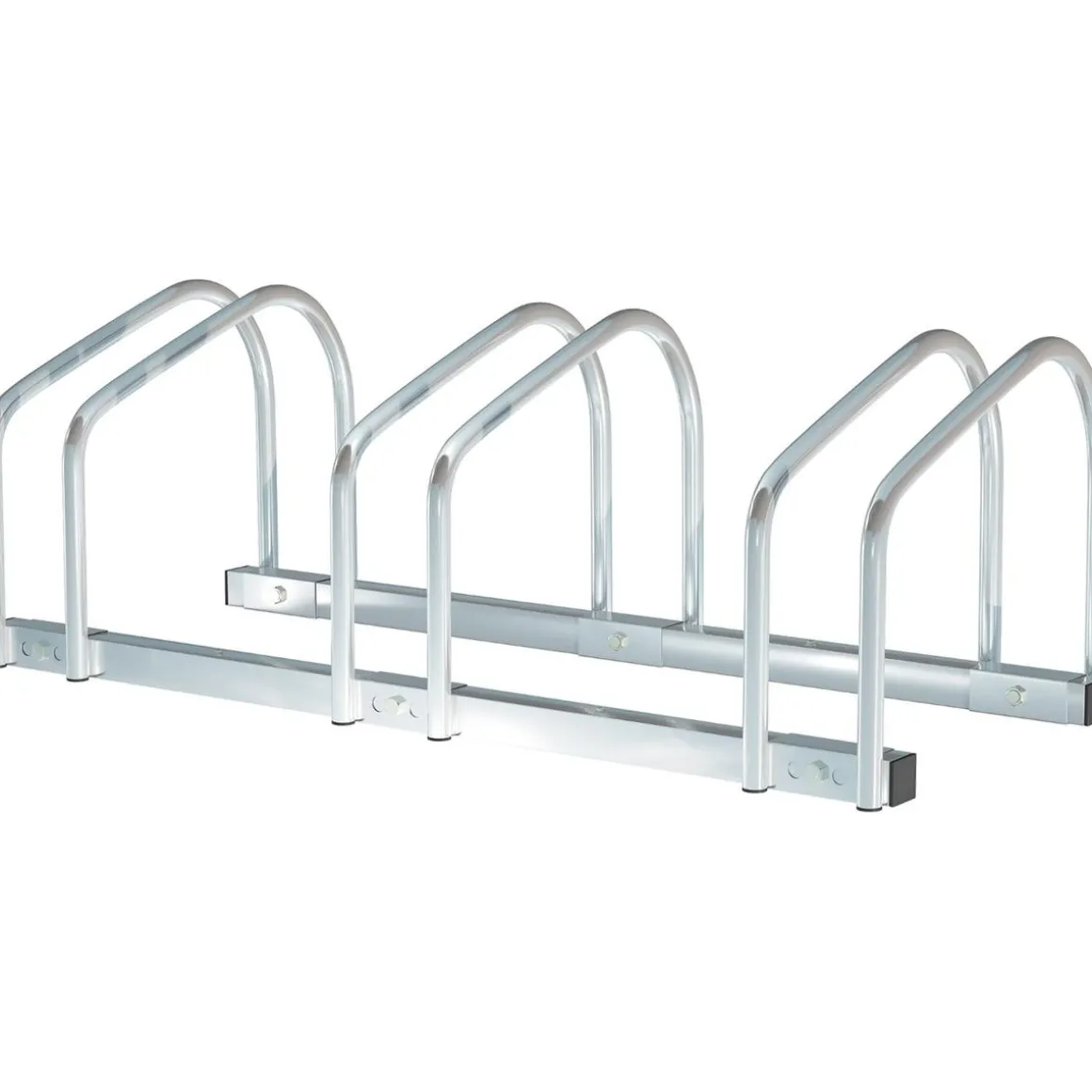 Homcom - Aparcamiento para 3 bicicletas Plata