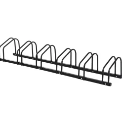 Homcom - Aparcamiento para 6 bicicletas Negro