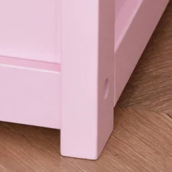 Homcom - Baúl para juguetes Madera Rosa
