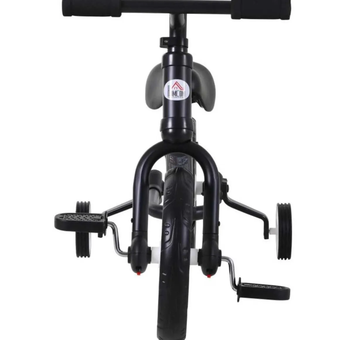 Homcom - Bicicleta de Equilibrio con Pedales Negra HomCom