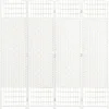 Homcom - Biombo de cuerda de papel 4 paneles