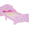 Homcom - Cama infantil 3-6 años color rosa