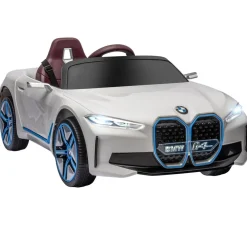 Homcom - Coche elécrico BMW i4 Blanco