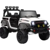 Homcom - Coche eléctrico batería 12 V con mando a distancia Blanco
