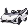 Homcom - Coche eléctrico Lamborghini blanco