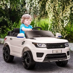 Homcom - Coche eléctrico SUV blanco