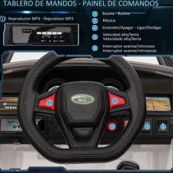 Homcom - Coche eléctrico SUV blanco