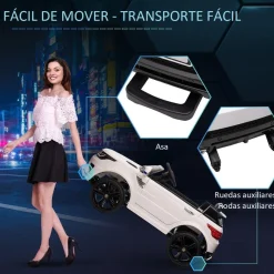 Homcom - Coche eléctrico SUV blanco