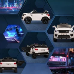 Homcom - Coche eléctrico SUV blanco