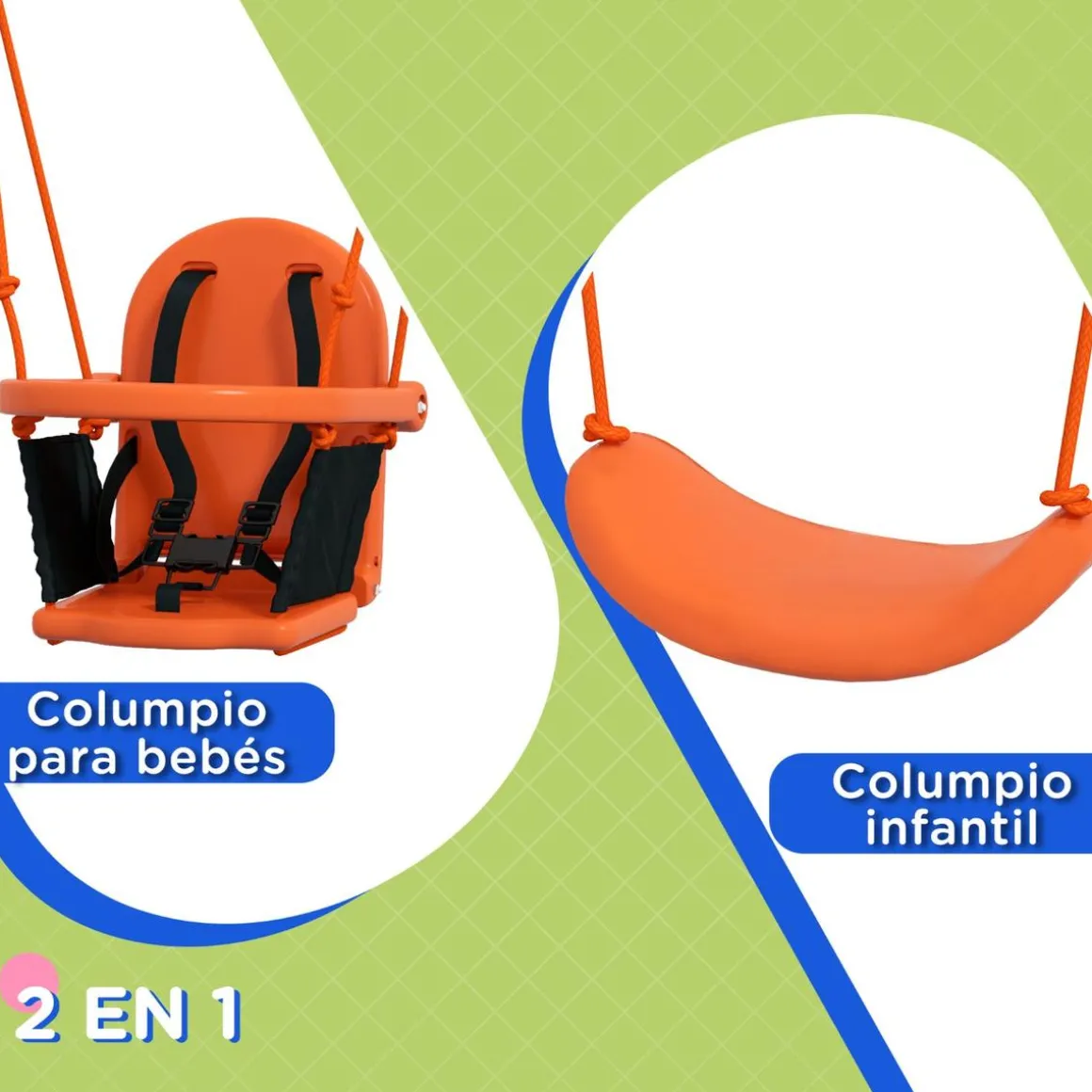 Homcom - Columpio infantil individual