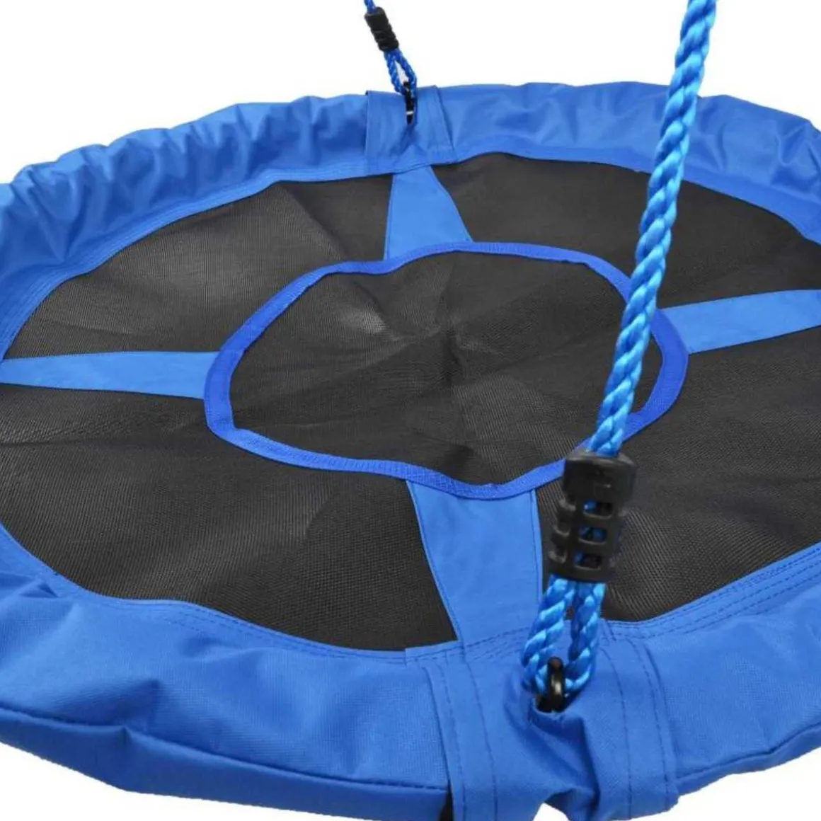 Homcom - Columpio Nido Infantil Azul y Negro HomCom