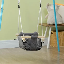 Homcom - Columpio para bebés con altura ajustable