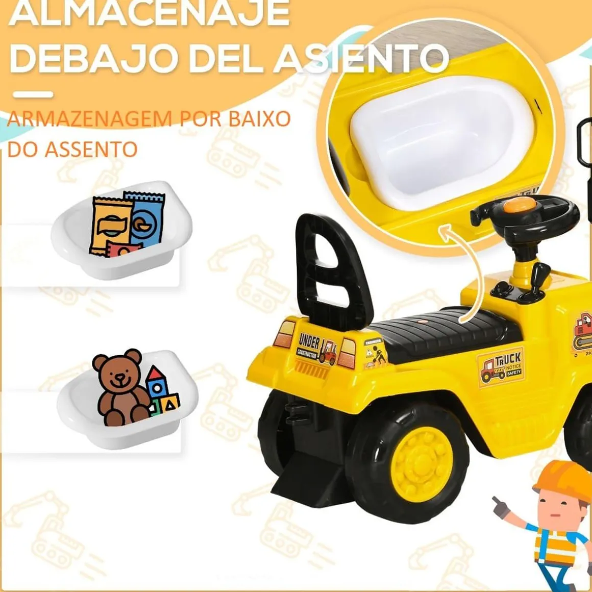 Homcom - Correpasillos apilador