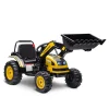 Homcom - Excavadora Tractor Vehículo de batería Amarillo