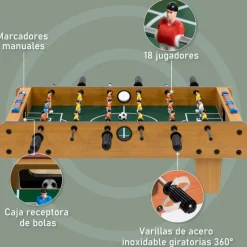 Homcom - Futbolín de mesa 18 jugadores