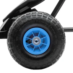 Homcom - Go Kart con pedales azul-negro