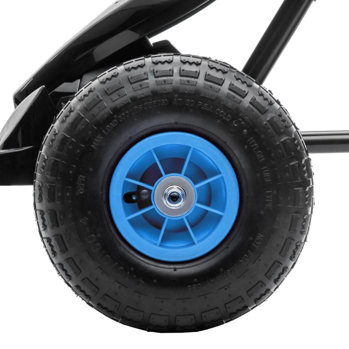 Homcom - Go Kart con pedales azul-negro