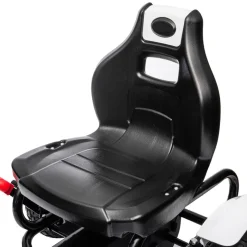 Homcom - Go Kart con pedales blanco-negro