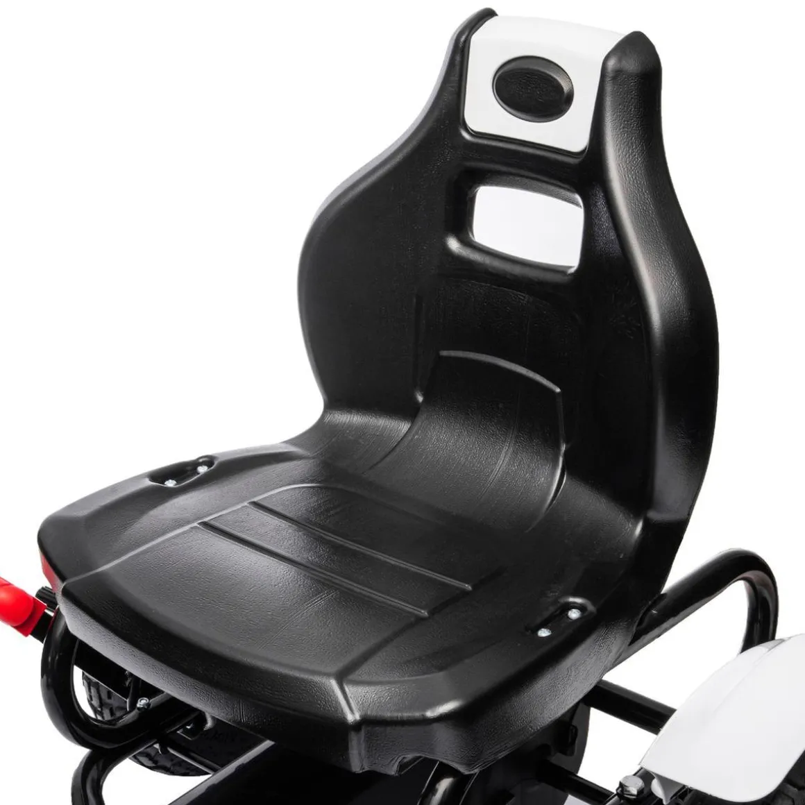 Homcom - Go Kart con pedales blanco-negro