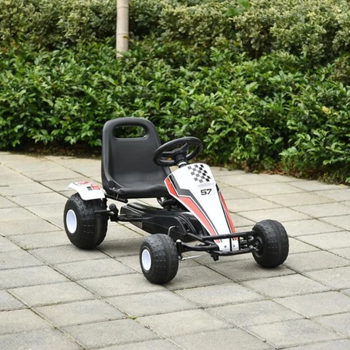 Homcom - Go Kart infantil pedales