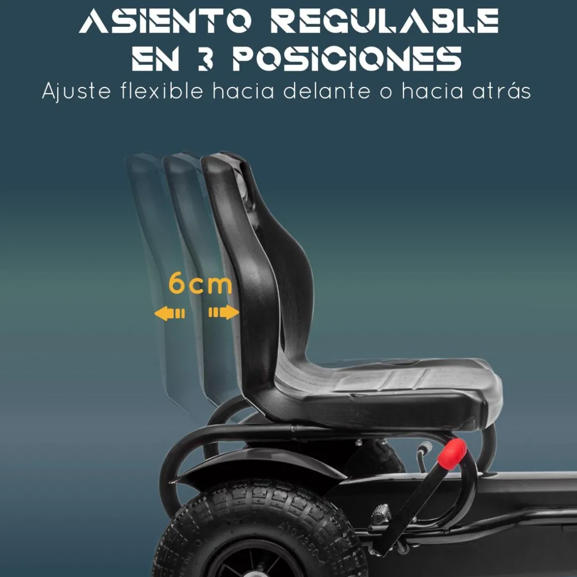 Homcom - GoKart a pedales