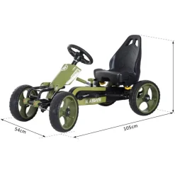 Homcom - Go-Kart a pedales para niños