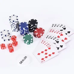 Homcom - Juego de Póker con 300 Fichas HomCom