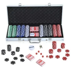 Homcom - Juego de Póker HomCom Aluminio