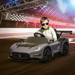 Homcom - Maserati GT2 eléctrico Gris con mando
