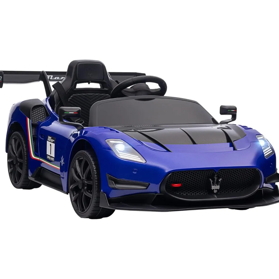 Homcom - Maserati GT2 eléctrico Azul con mando