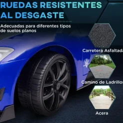 Homcom - Maserati GT2 eléctrico Azul con mando