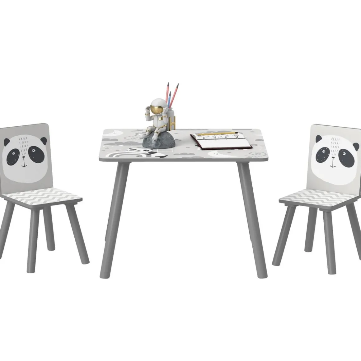 Homcom - Mesa con 2 sillas Panda