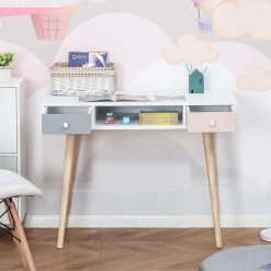 Homcom - Mesa de escritorio infantil