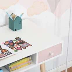 Homcom - Mesa de escritorio infantil