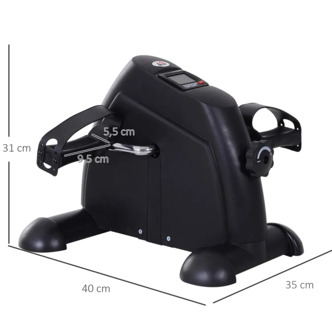 Homcom - Mini Bicicleta estática 2 en 1